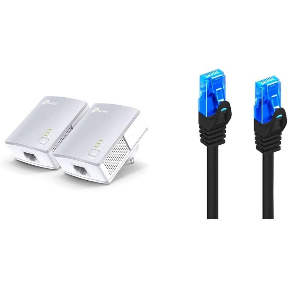 Immagine di ADATTATORE ETHERNET PER RETE ELETTRICA POWERLINE KIT 2 ADATTATORI TP-LINK TL-PA4010KIT