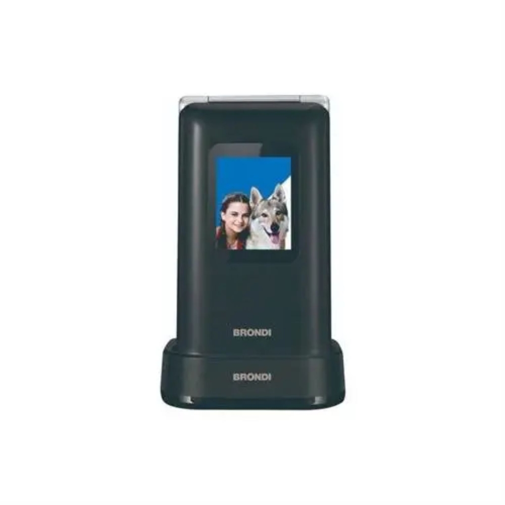 Immagine di CELLULARE BRONDI AMICO PREZIOSO DUOS BLACK METAL ITALIA