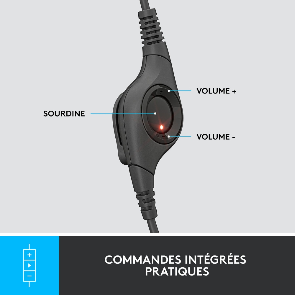 Immagine di CUFFIE + MICROFONO USB LOGITECH 981-000406