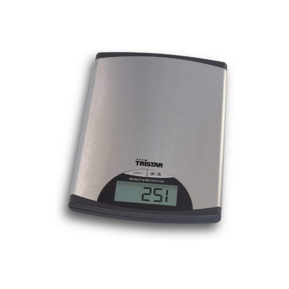 Immagine di BILANCIA DA CUCINA DIGITALE 5KG TRISTAR KW-2435 ACCIAIO