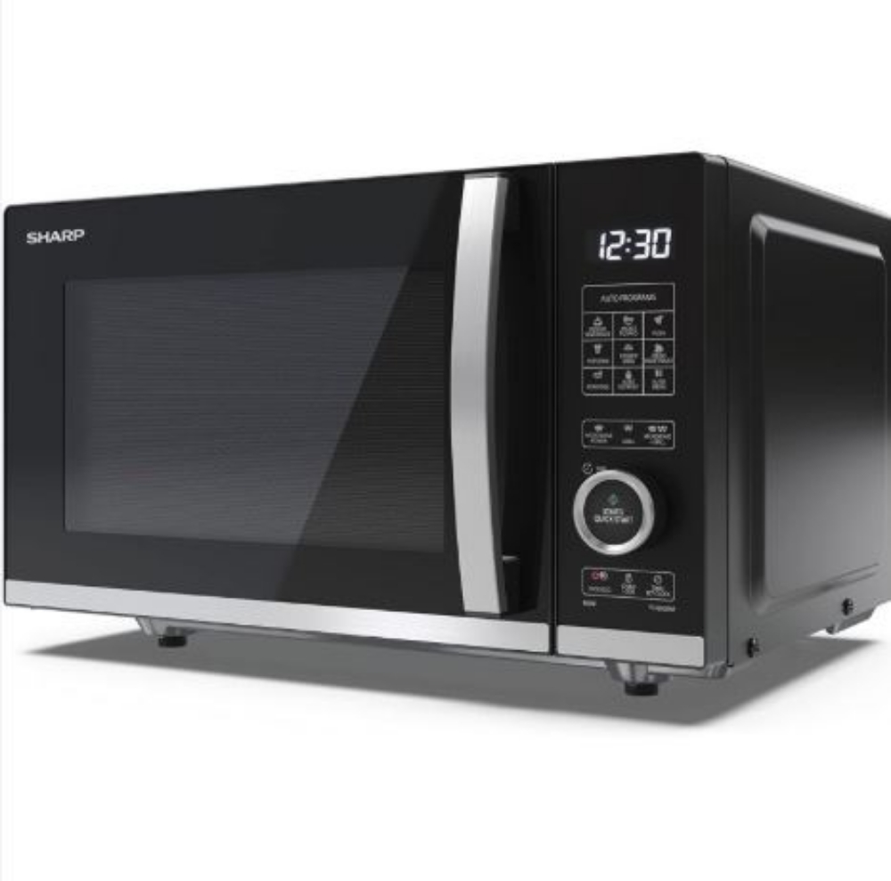 Immagine di FORNO MICROONDE CON GRILL 20L 800W/1000W SHARP YC-QG204AE-B BLACK
