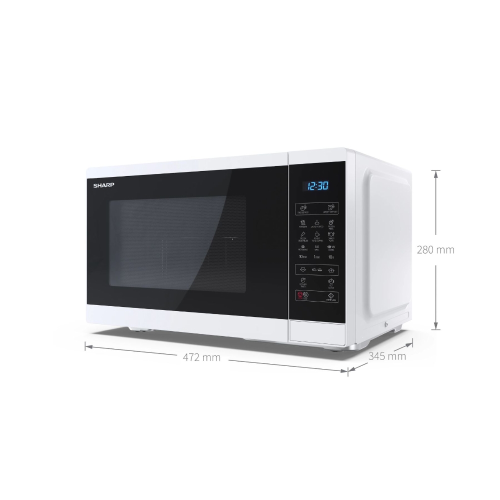 Immagine di FORNO MICROONDE CON GRILL 25L 800W/1000W SHARP YC-MG252AE-W WHITE