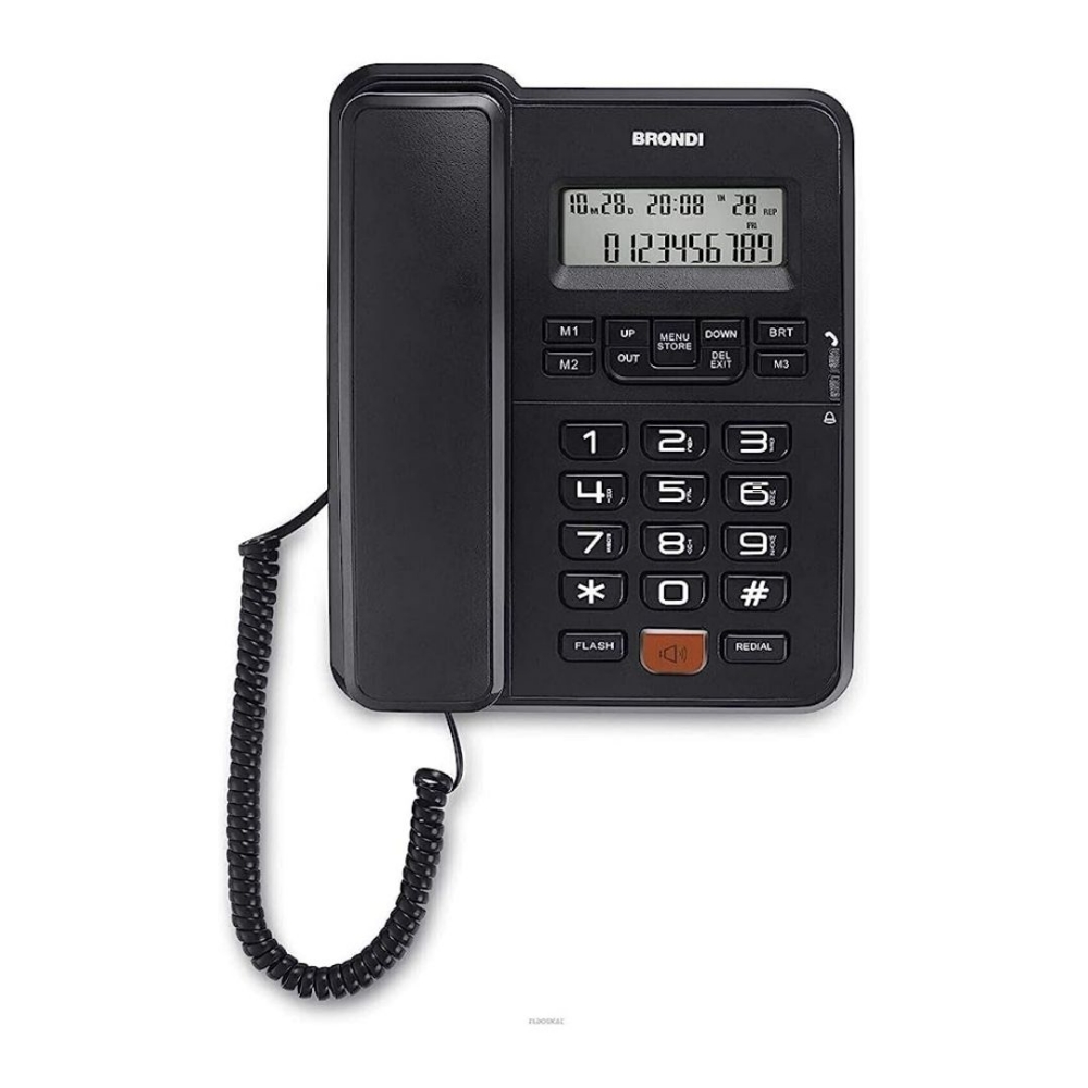 Immagine di TELEFONO DA CASA BRONDI OFFICE DESK BLACK