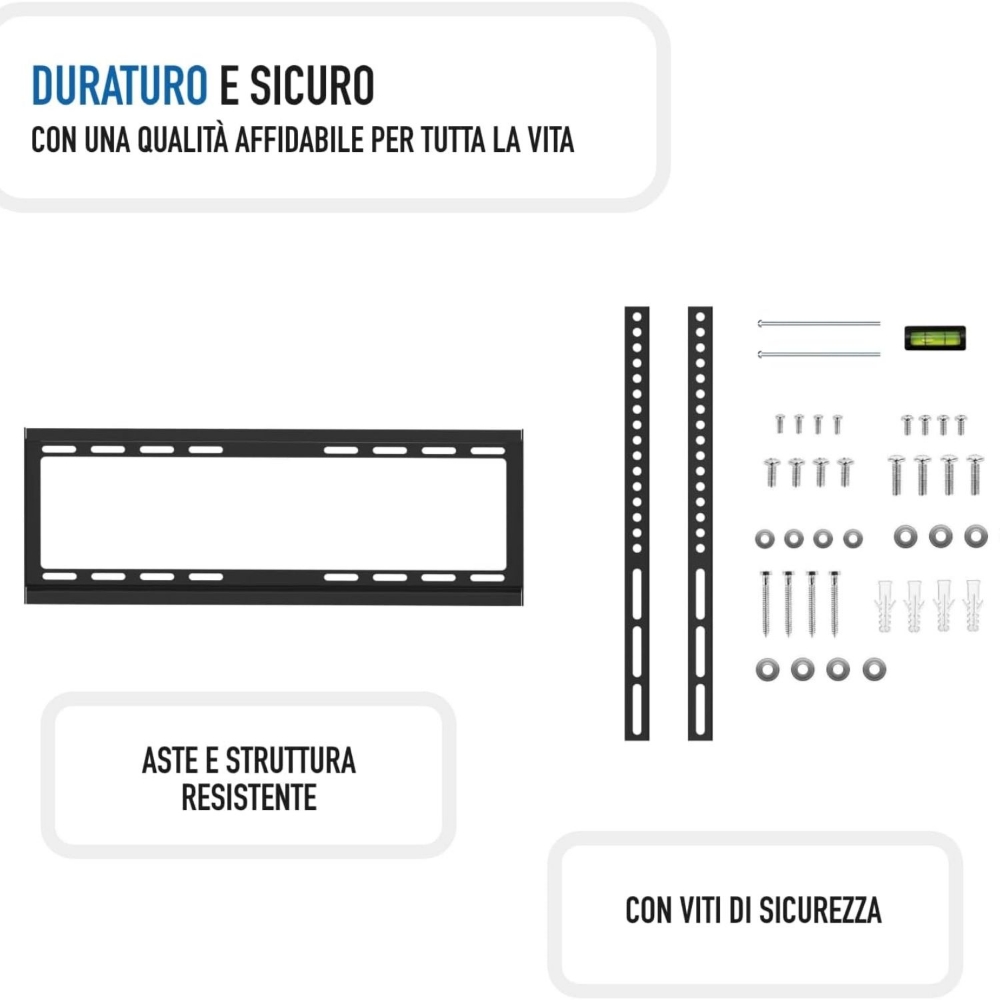 Immagine di STAFFA MONTAGGIO PER TV A MURO CON SUPPORTO FISSO 37"-70" EWENT EW1503