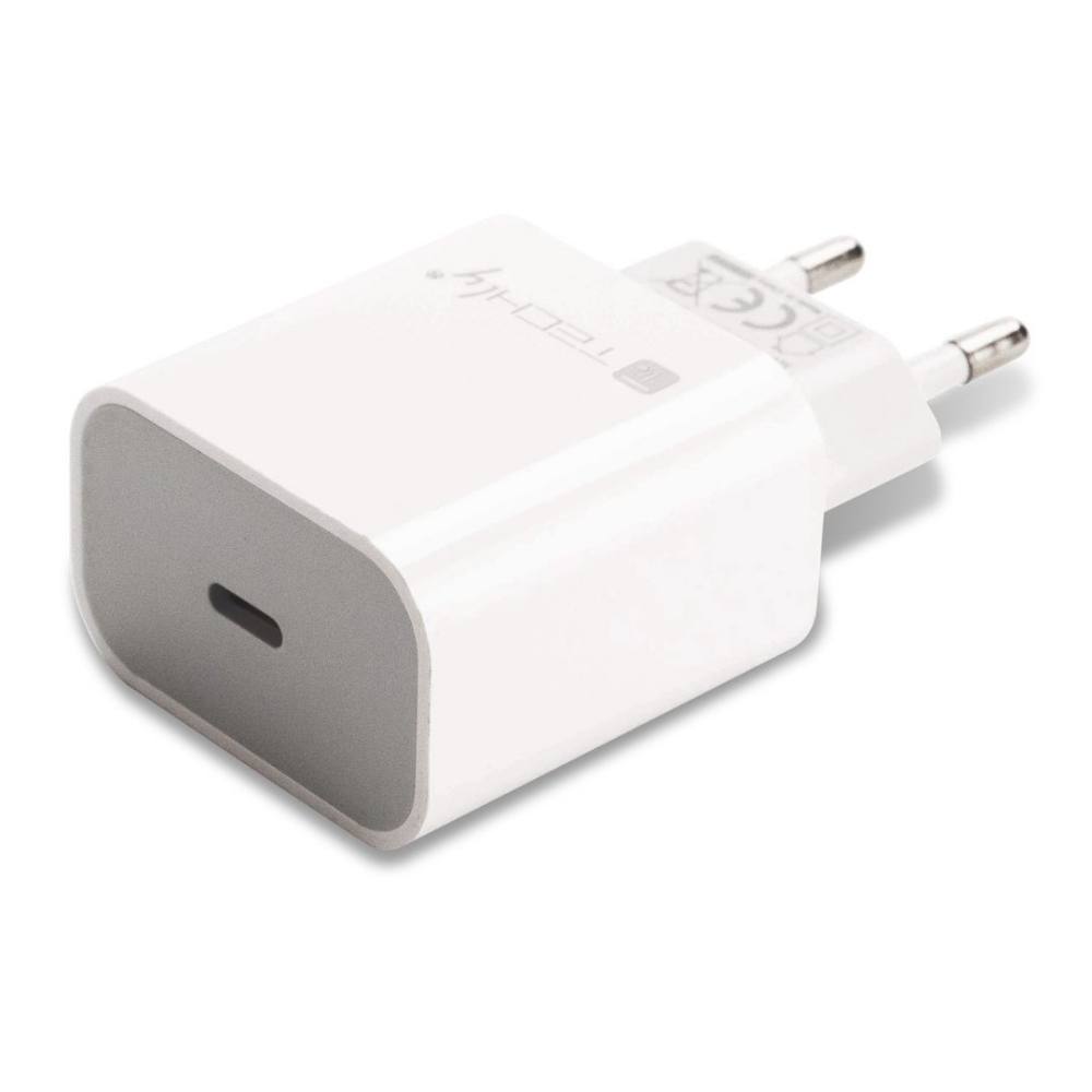 Immagine di CARICABATTERIA DA RETE FAST CHARGE USB-C 20W TECHMADE FAST CHARGE TM-P926-PD320W