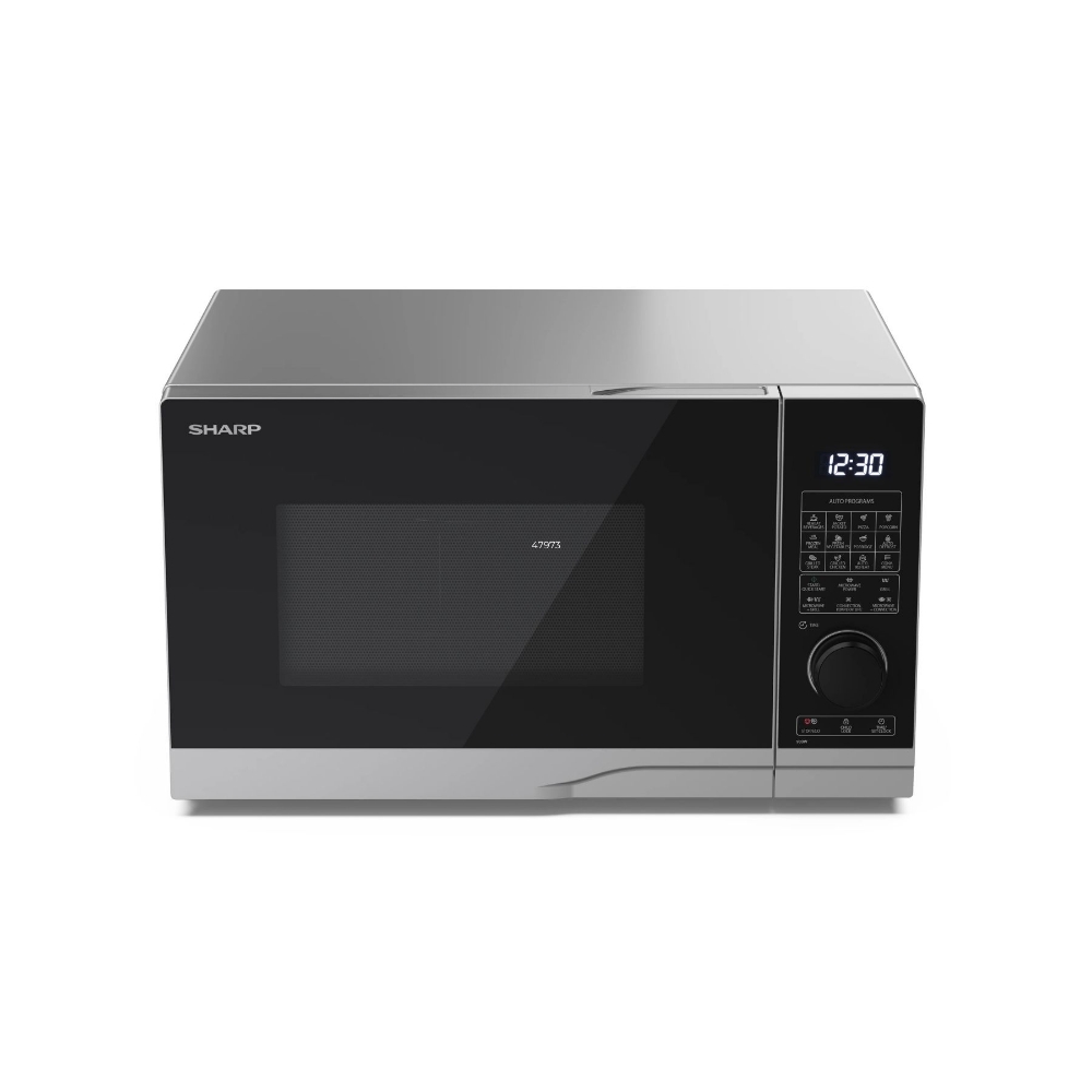 Immagine di FORNO MICROONDE CON GRILL E CONVENZIONE 28L 900W/1250W/2300W SHARP YC-PC284AE-S ACCIAIO
