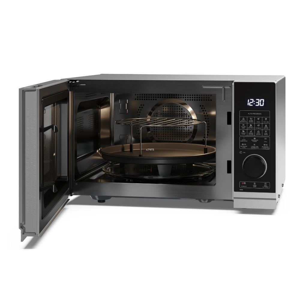 Immagine di FORNO MICROONDE CON GRILL E CONVENZIONE 28L 900W/1250W/2300W SHARP YC-PC284AE-S ACCIAIO