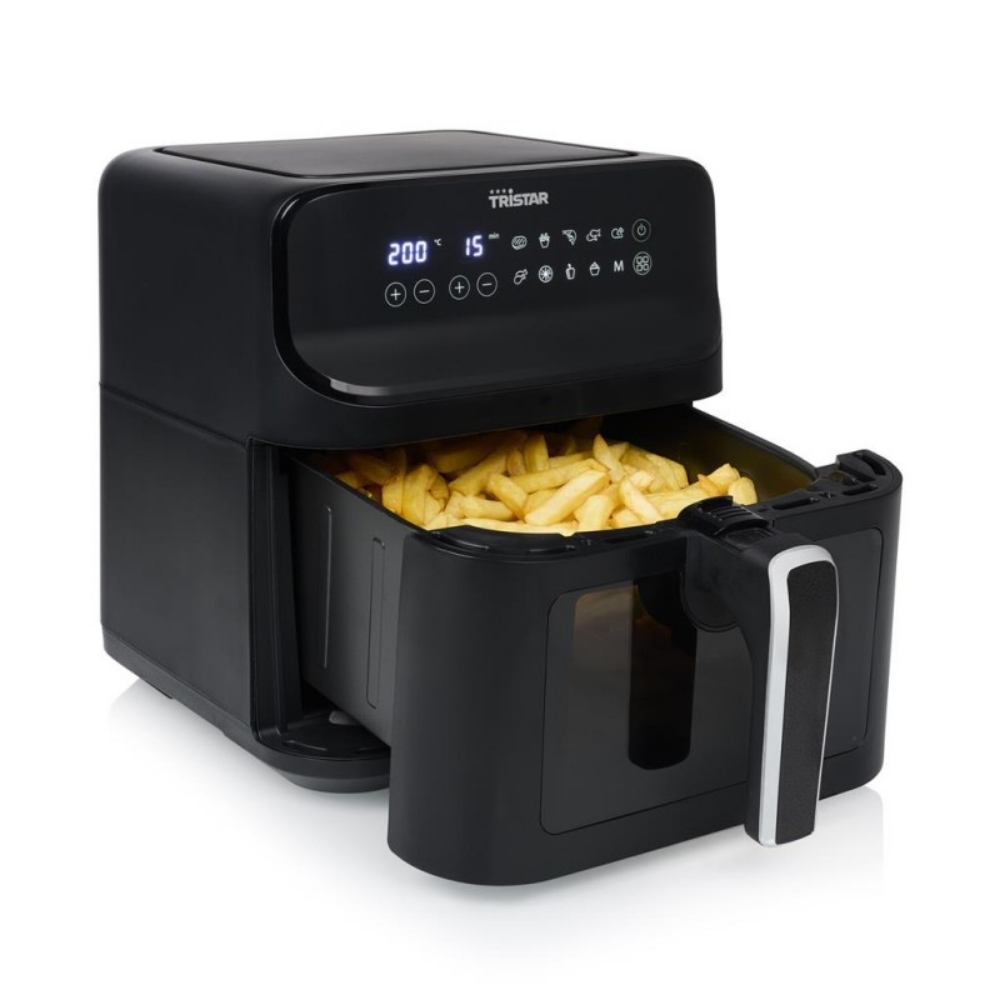 Immagine di FRIGGITRICE AD ARIA CALDA CON FINIESTRA D'ISPEZIONE 7,5 LT 1700W TRISTAR FR-9039 NERO
