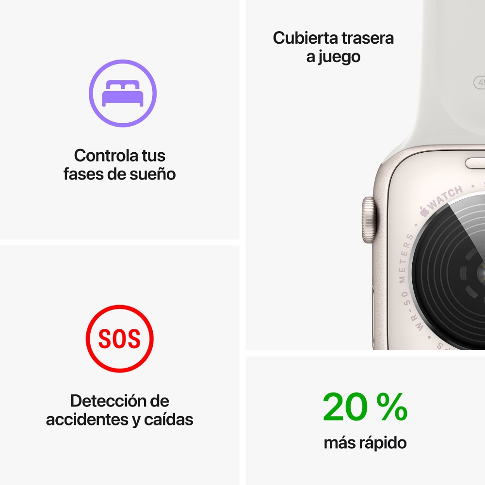 Immagine di SMARTWATCH APPLE WATCH SE 2 40MM GPS ALLUMINIO MEZZANOTTE CON CINTURINO SPORT MEZZANOTTE M/L MXE93QF/A