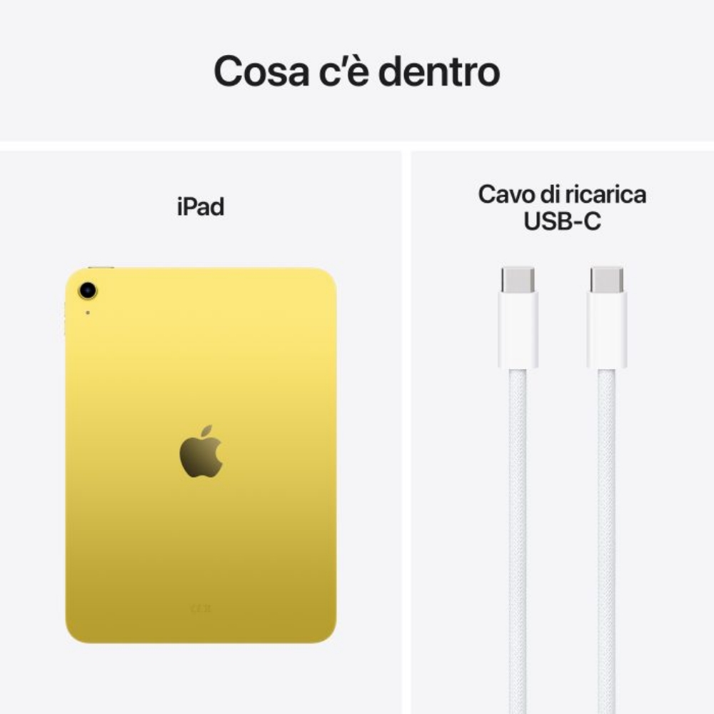 Immagine di TABLET APPLE IPAD 11 MD4D4TY/A 11" 128GB WI-FI YELLOW ITALIA