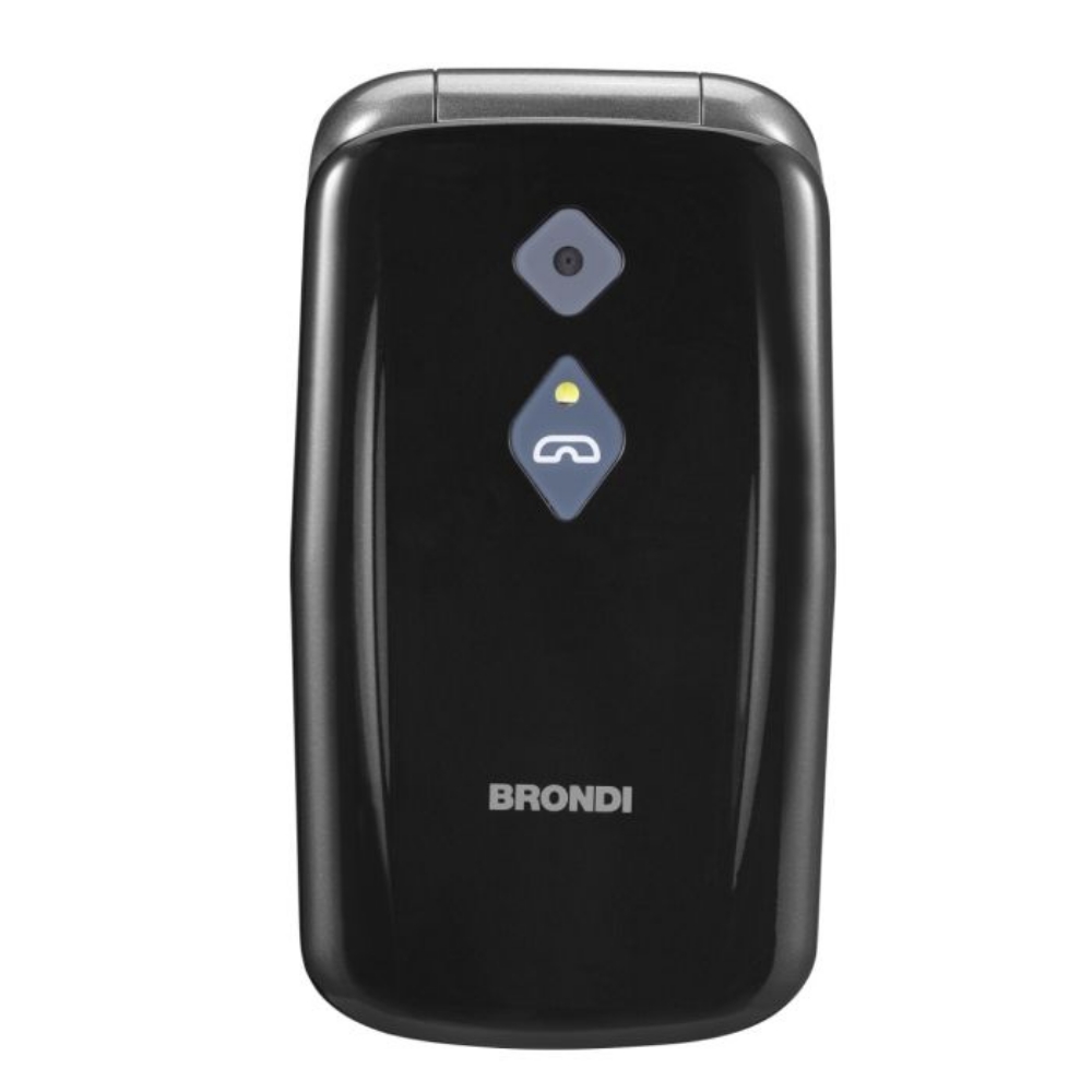 Immagine di CELLULARE BRONDI AMICO SICURO PLUS BLACK METAL ITALIA