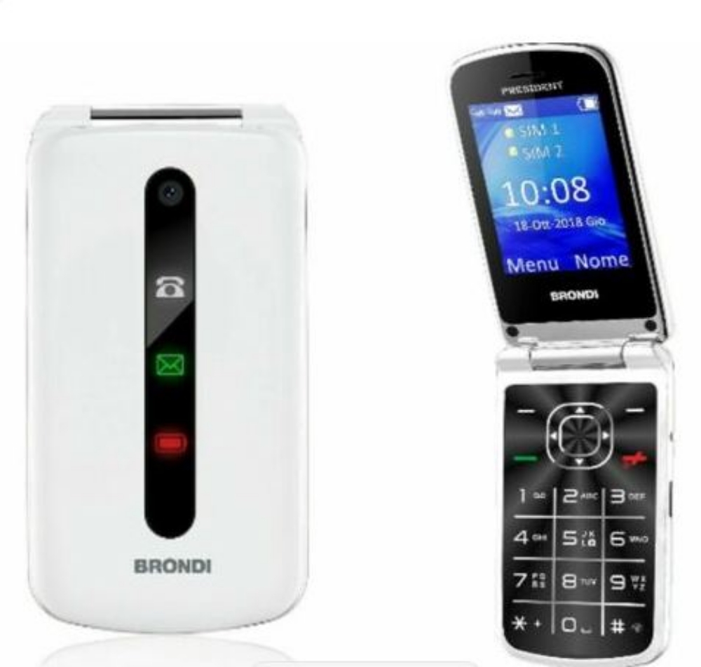 Immagine di CELLULARE BRONDI PRESIDENT DUOS WHITE ITALIA