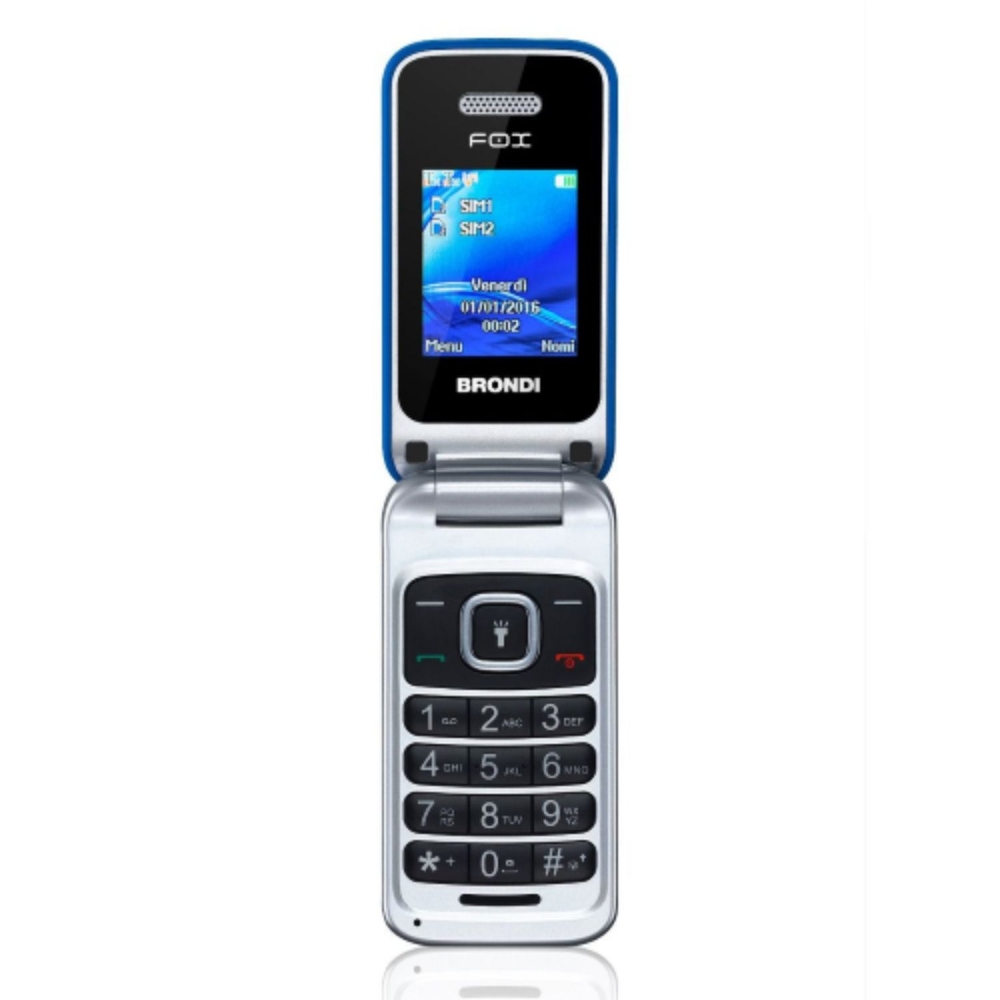 Immagine di CELLULARE BRONDI FOX DUOS AZZURRO ITALIA