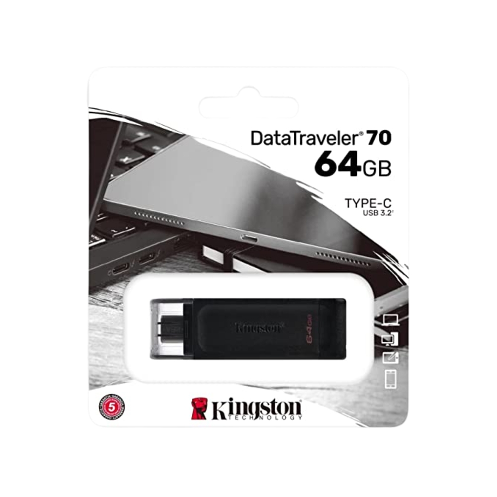 Immagine di MEMORIA USB TYPE-C 64GB 3.2 KINGSTON DT70/64GB