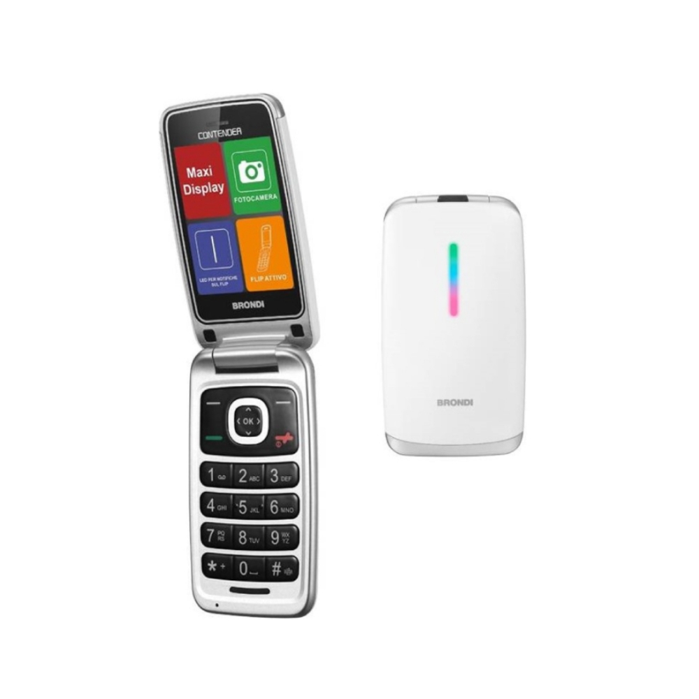 Immagine di CELLULARE BRONDI CONTENDER DUOS WHITE ITALIA
