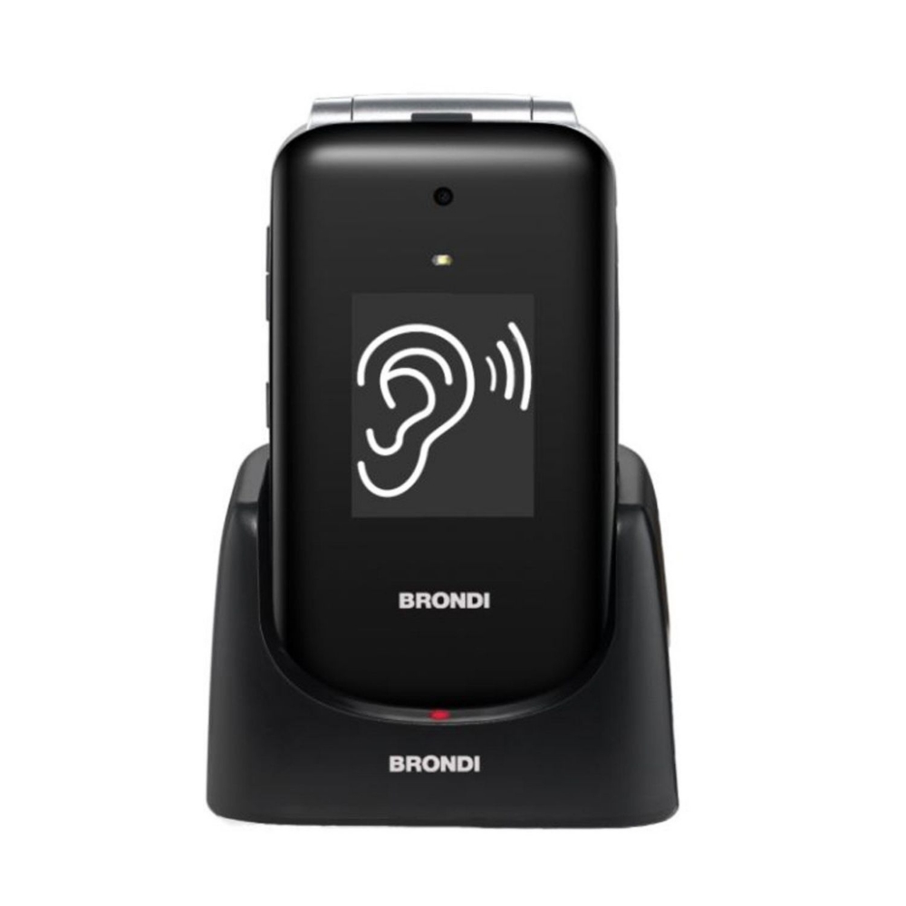Immagine di CELLULARE BRONDI AMICO SUPERVOICE DUOS BLACK / SILVER ITALIA