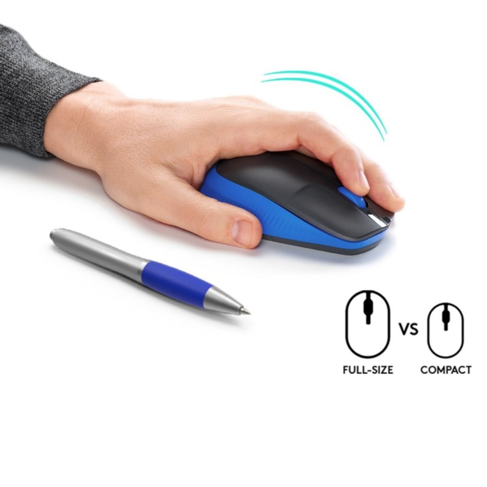 Picture of MOUSE OTTICO USB LOGITECH M100 910-006652 BLACK