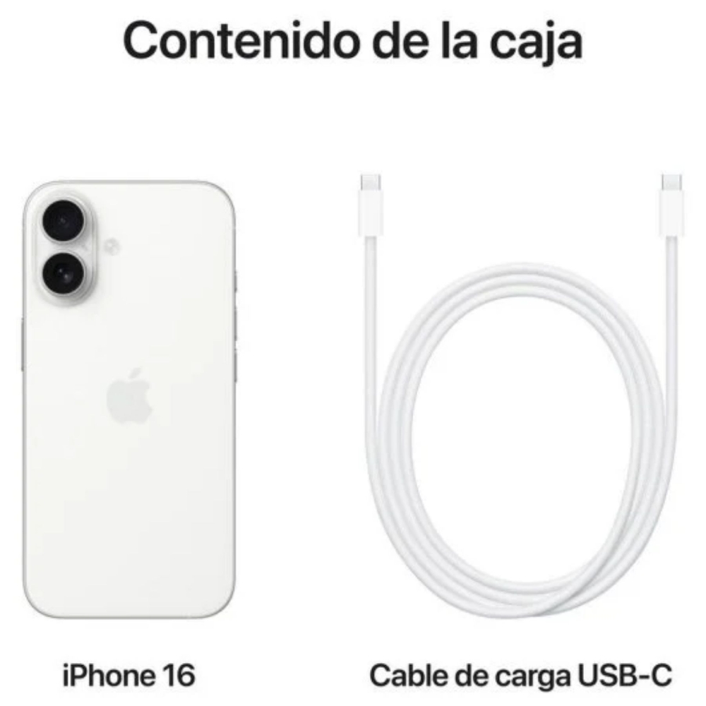 Picture of APPLE IPHONE 16 128GB MYE93QL/A WHITE ITALIA