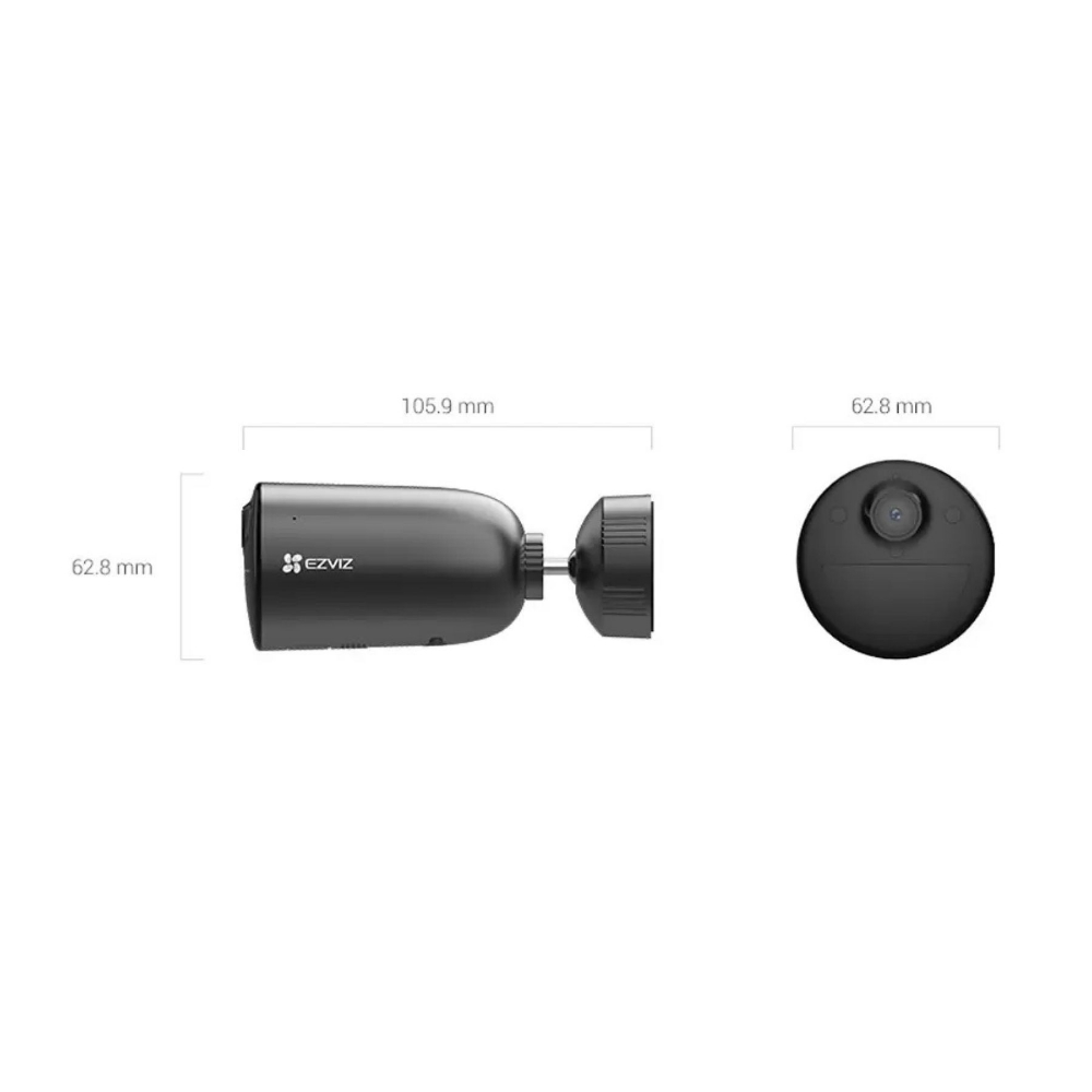 Immagine di TELECAMERA DI VIDEOSORVEGLIANZA DA ESTERNO EZVIZ 2K A BATTERIA CS-EB3 - COLOR NIGHT VISION - IP66 - WIFI