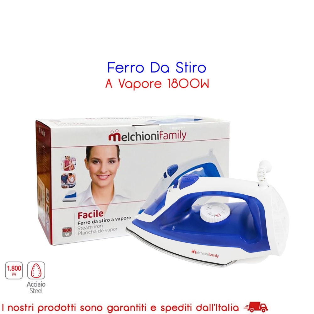Picture of FERRO DA STIRO A VAPORE MELCHIONI 1800W FACILE