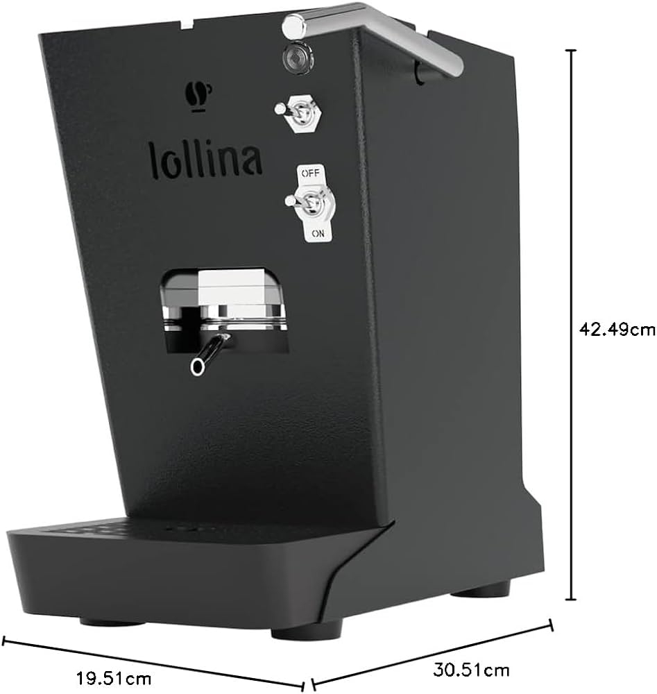 Picture of MACCHINA DA CAFFE' LOLLO CAFFE' LOLLINA BASIC NERO + BOX 40 CIALDE LOLLO MIX CLASSICA