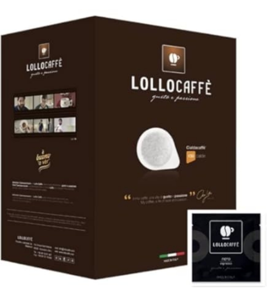 Picture of MACCHINA DA CAFFE' LOLLO CAFFE' LOLLINA BASIC NERO + BOX 40 CIALDE LOLLO MIX CLASSICA
