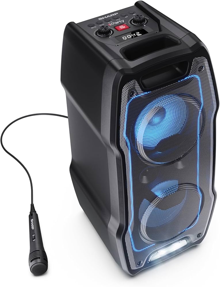 Picture of CASSE PORTATILI BLUETOOTH PARTY SPEAKER 180W SHARP PS-931