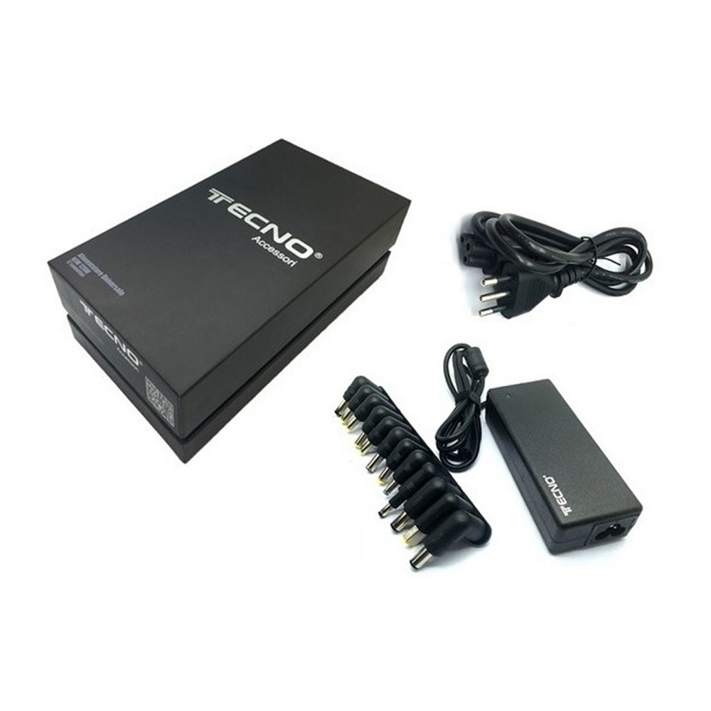 Immagine di ALIMENTATORE UNIVERSALE PER NOTEBOOK TECNO ACCESSORI 120W 2.4 CON 12 ADATTATORI AUTOSETTANTI N120