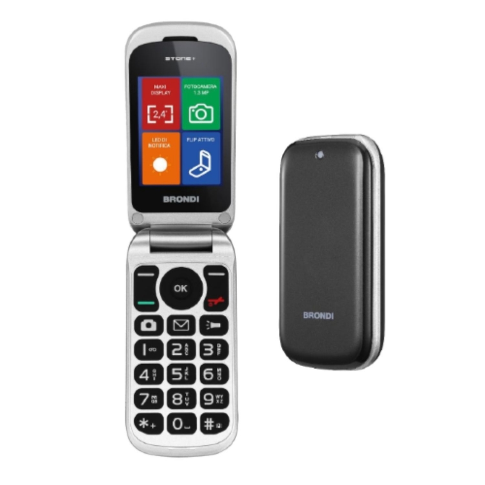 Immagine di CELLULARE BRONDI STONE+ DUOS BLACK ITALIA
