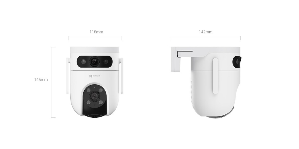 Immagine di TELECAMERA DI VIDEOSORVEGLIANZA DA ESTERNO EZVIZ WI-FI DUAL 3K+3K CS-H9C