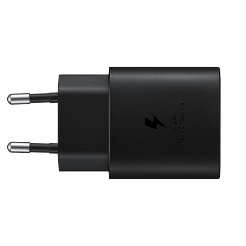 Immagine di CARICABATTERIA DA RETE SAMSUNG SUPER FAST CHARGING 15W USB-C EP-T1510XBEGEU + CAVO TYPE-C BLACK