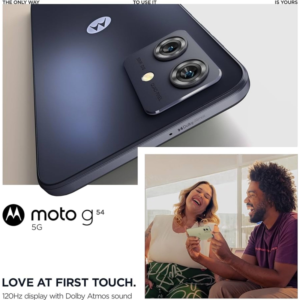 Immagine di SMARTPHONE MOTOROLA MOTO G54 5G 12+256GB DUOS MIDNIGHT BLUE ITALIA