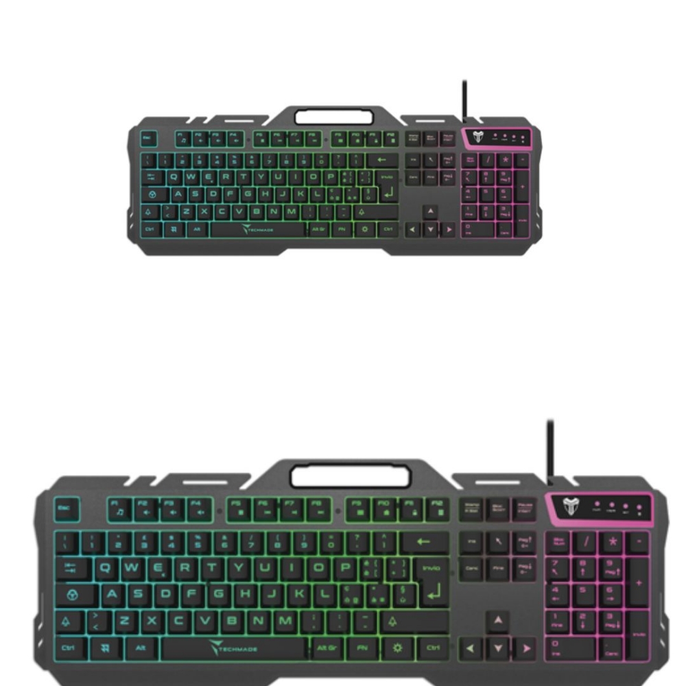 Picture of TASTIERA USB GAMING TECHMADE TM-GK023 METALLICA CON LED RGB