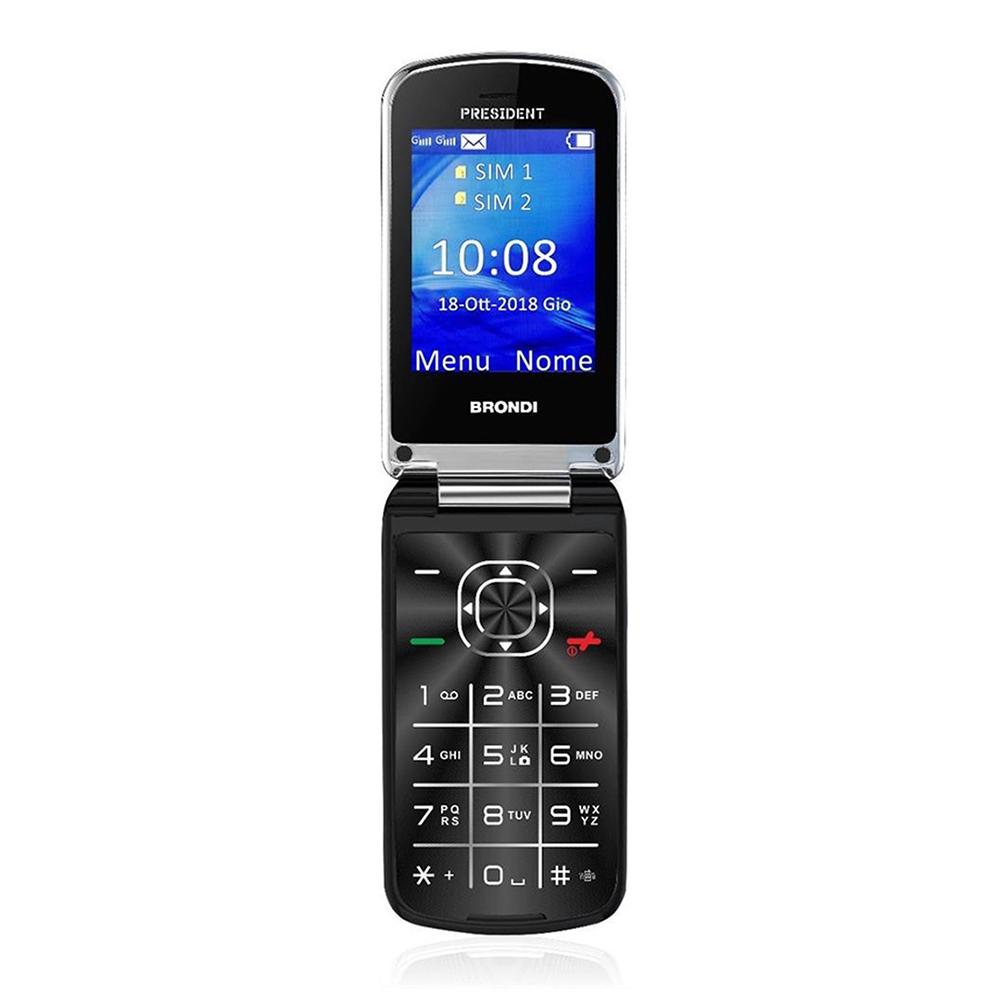 Immagine di CELLULARE BRONDI PRESIDENT DUOS BLACK ITALIA