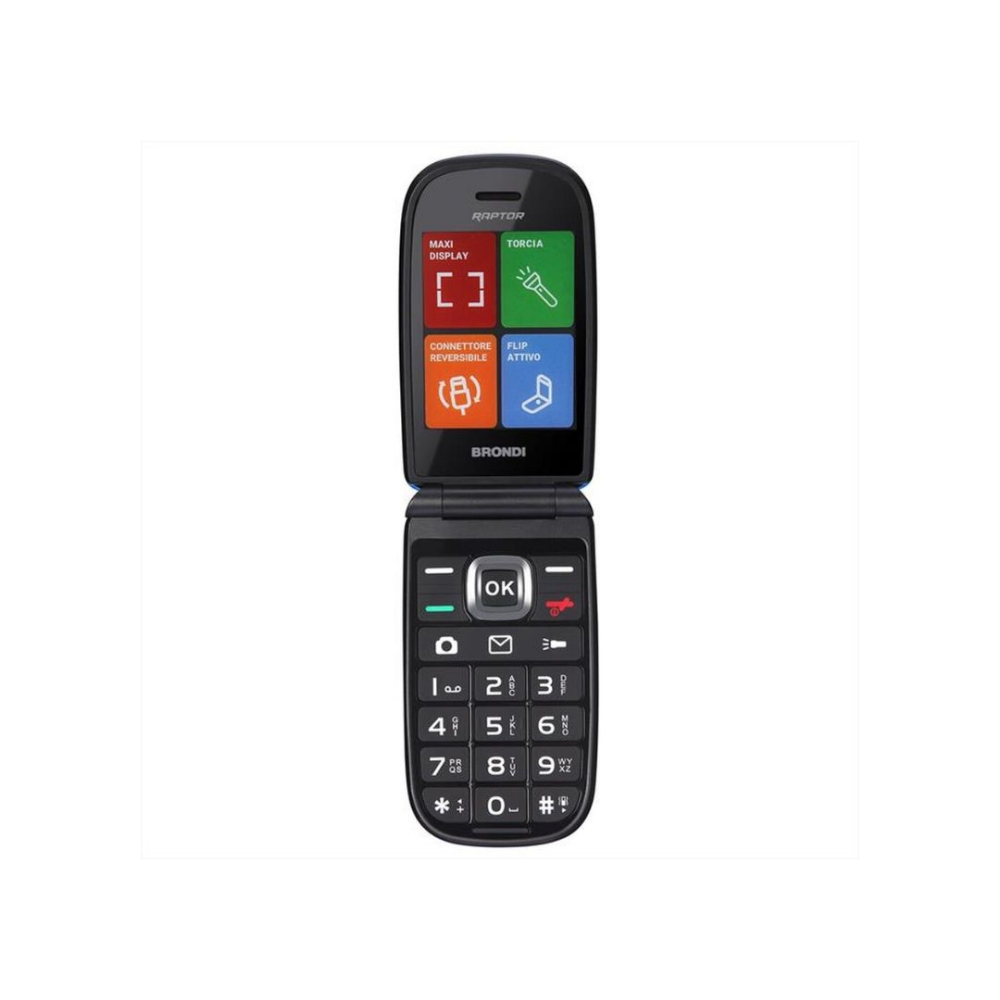 Immagine di CELLULARE BRONDI RAPTOR DUOS BLU METAL ITALIA