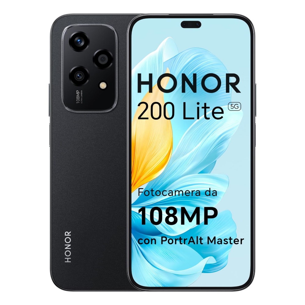 Immagine di SMARTPHONE HONOR 200 LITE 5G 8+256 BLACK ITALIA