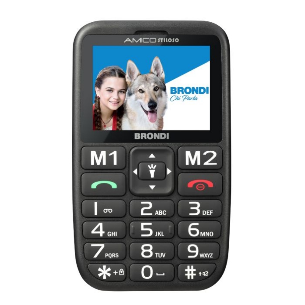 Immagine di CELLULARE BRONDI AMICO STILOSO DUOS BLACK ITALIA