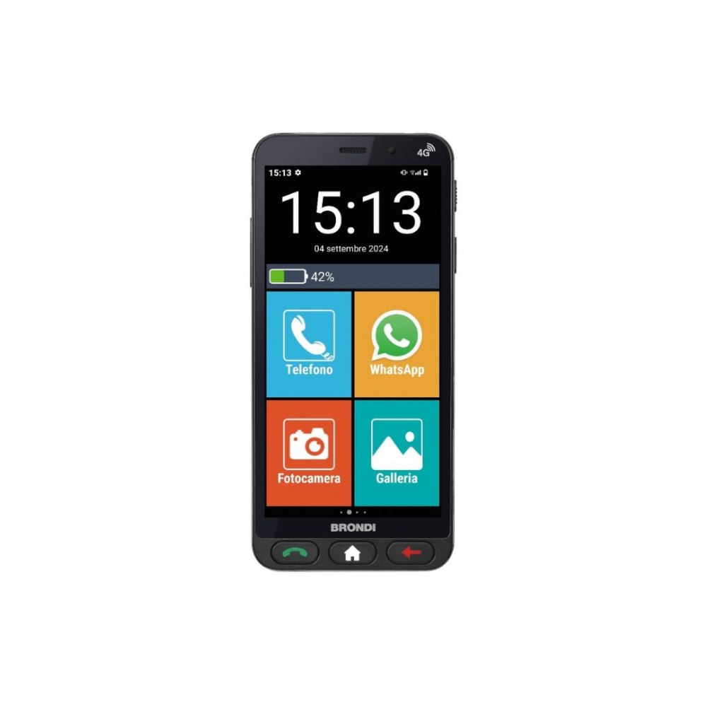 Immagine di CELLULARE BRONDI AMICO VERO 4G BLACK ITALIA