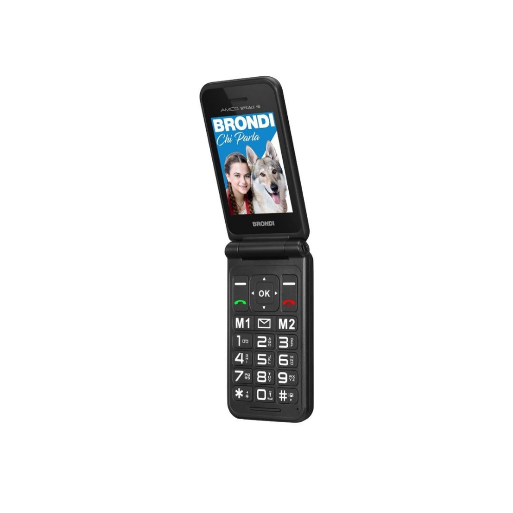 Immagine di CELLULARE BRONDI AMICO SPECIAL 4 DUOS BLACK METAL ITALIA
