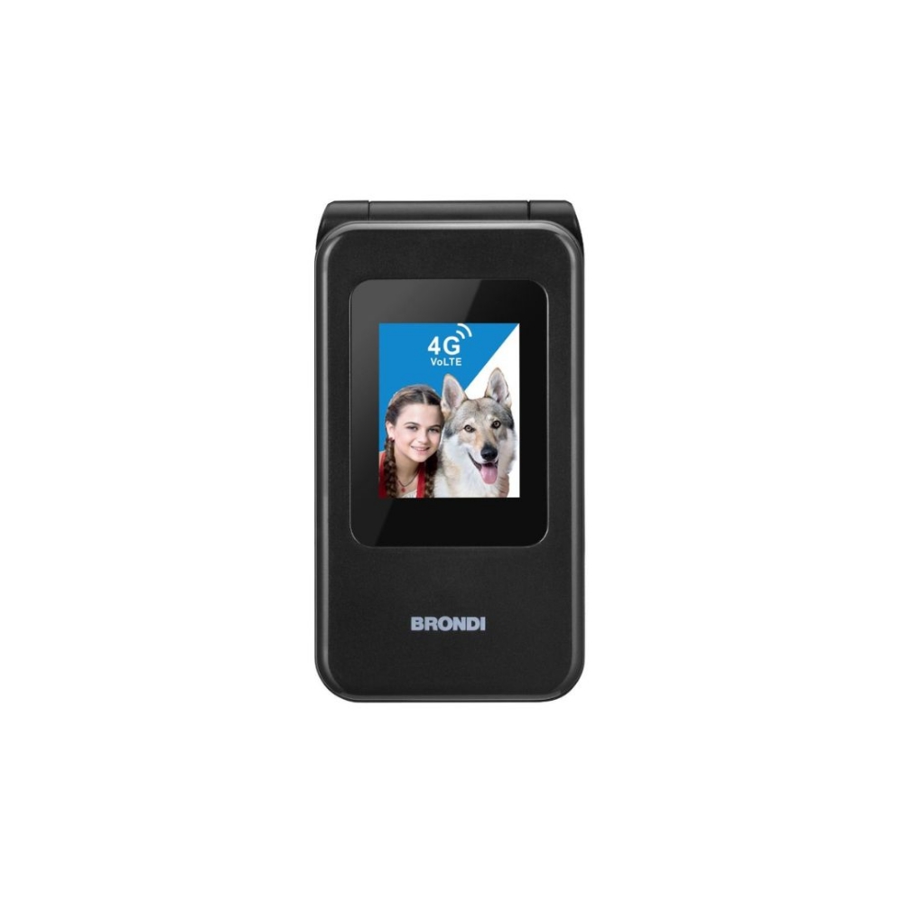 Immagine di CELLULARE BRONDI AMICO SPECIAL 4 DUOS BLACK METAL ITALIA