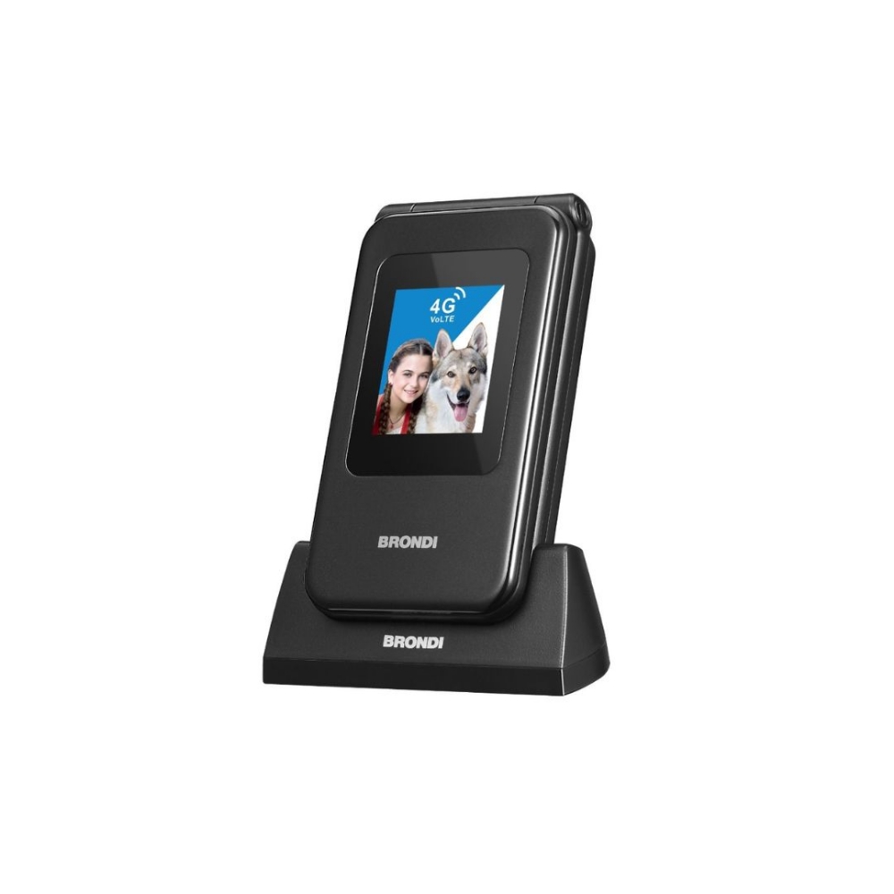 Immagine di CELLULARE BRONDI AMICO SPECIAL 4 DUOS BLACK METAL ITALIA