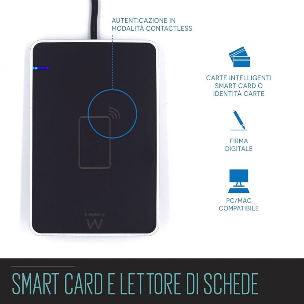 Picture of LETTORE NFC DI SMART CARD EWENT CARTA DI IDENTITA' EW1053