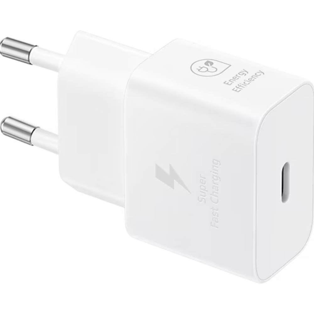 Immagine di CARICABATTERIA DA RETE SAMSUNG SUPER FAST CHARGING 25W USB-C EP-T2510NWEGWW WHITE