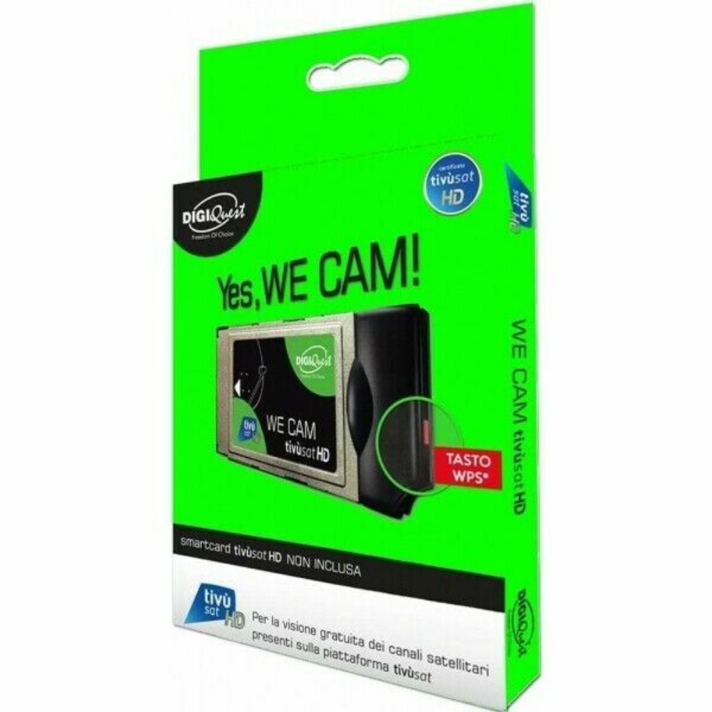 Immagine di MODULO FASTCAM WE CAM HD TIVUSAT + SMARTCARD TIVÙSAT ORO DIGIQUEST BUNDLETVSATWE