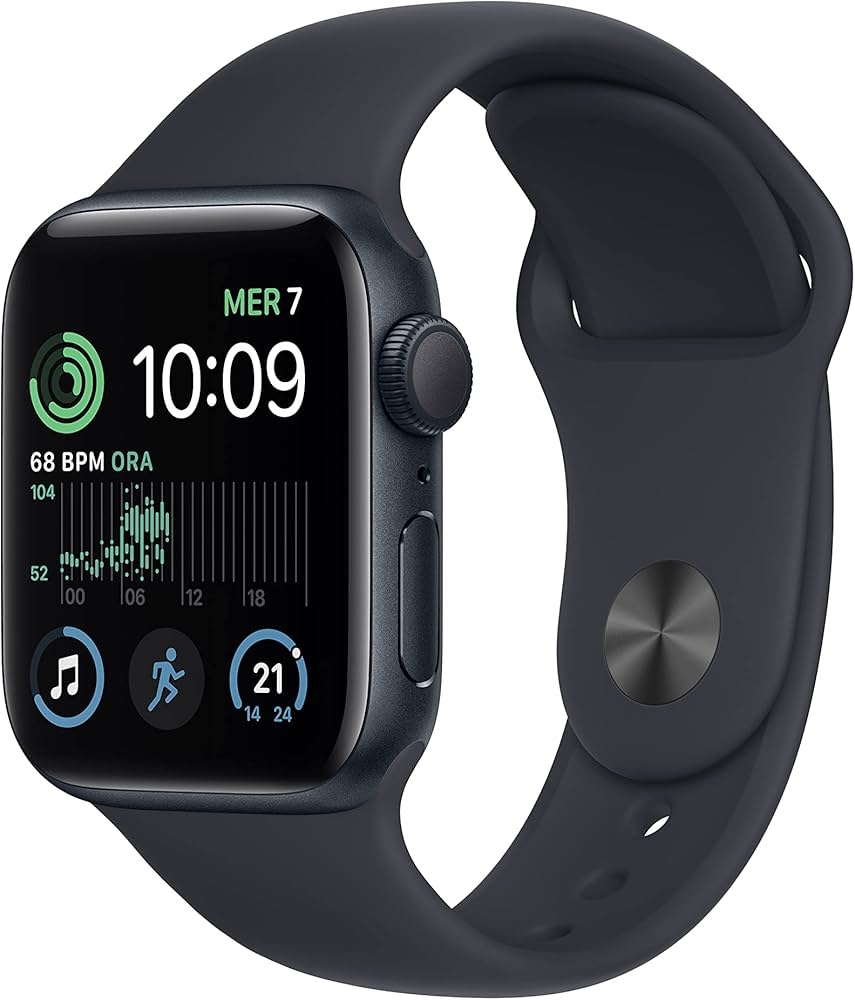 Immagine di SMARTWATCH APPLE WATCH SE 2 40MM GPS ALLUMINIO MEZZANOTTE CON CINTURINO SPORT MEZZANOTTE S/M MR9X3QP/A