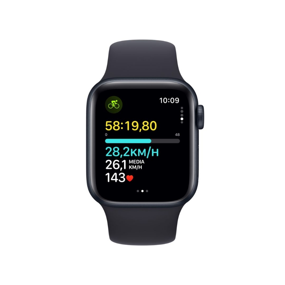 Immagine di SMARTWATCH APPLE WATCH SE 2 40MM GPS ALLUMINIO MEZZANOTTE CON CINTURINO SPORT MEZZANOTTE S/M MR9X3QP/A