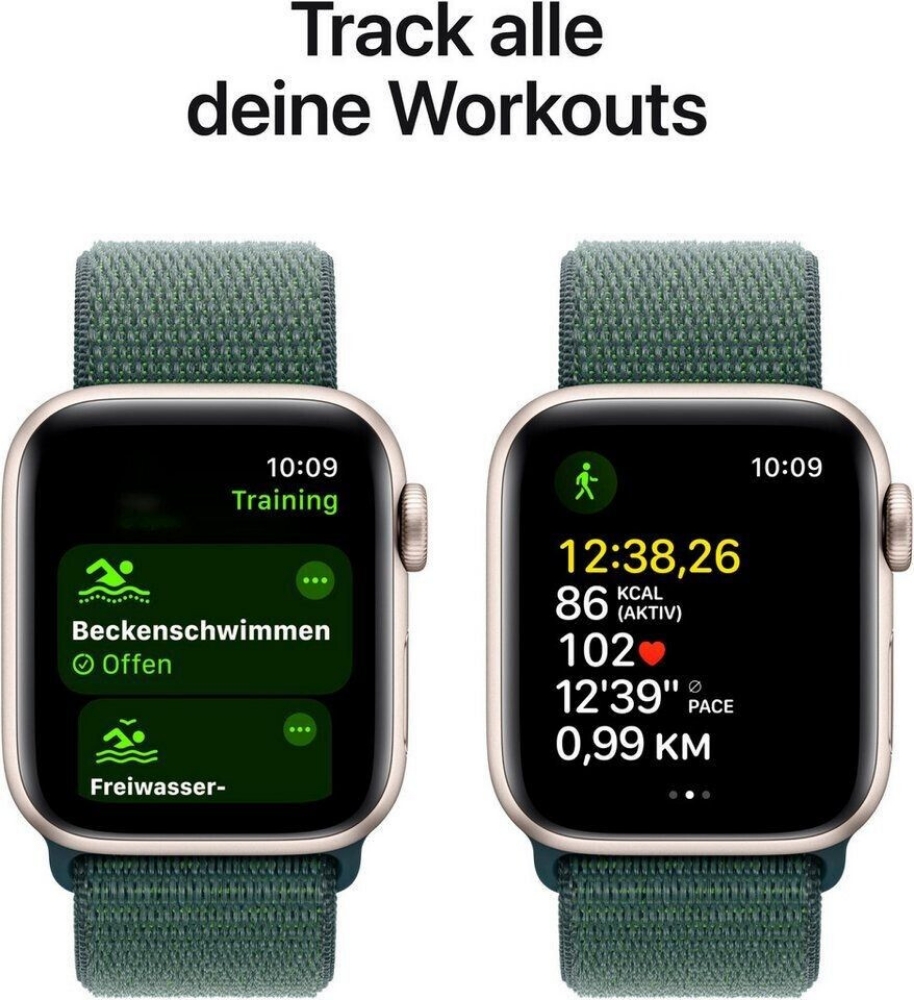 Picture of SMARTWATCH APPLE WATCH SE 2 40MM GPS ALLUMINIO STARLIGHT CON CINTURINO SPORT LOOP LAKE GREEN MXEH3LL/A