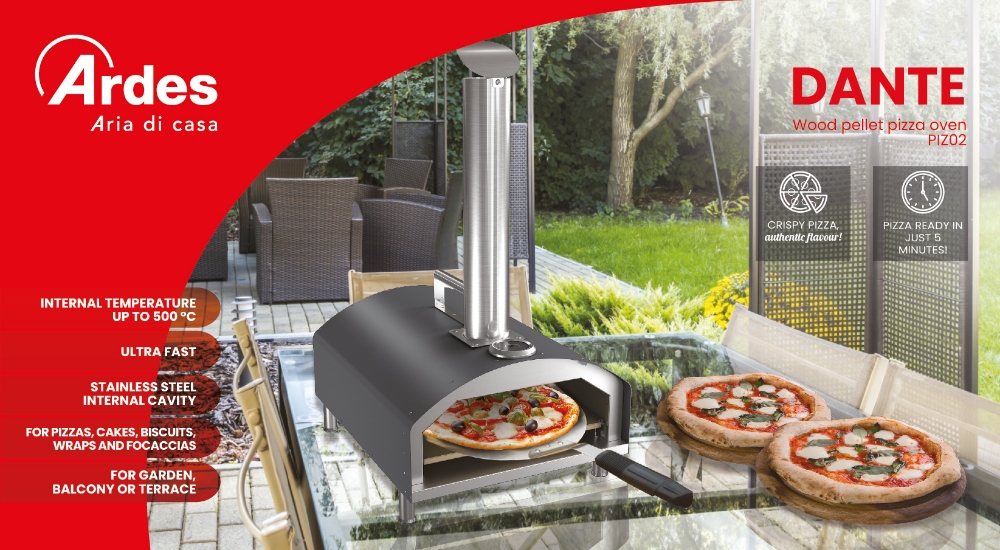 Picture of FORNO PIZZA A PELLET ARDES ARPIZ02 ACCIAIO