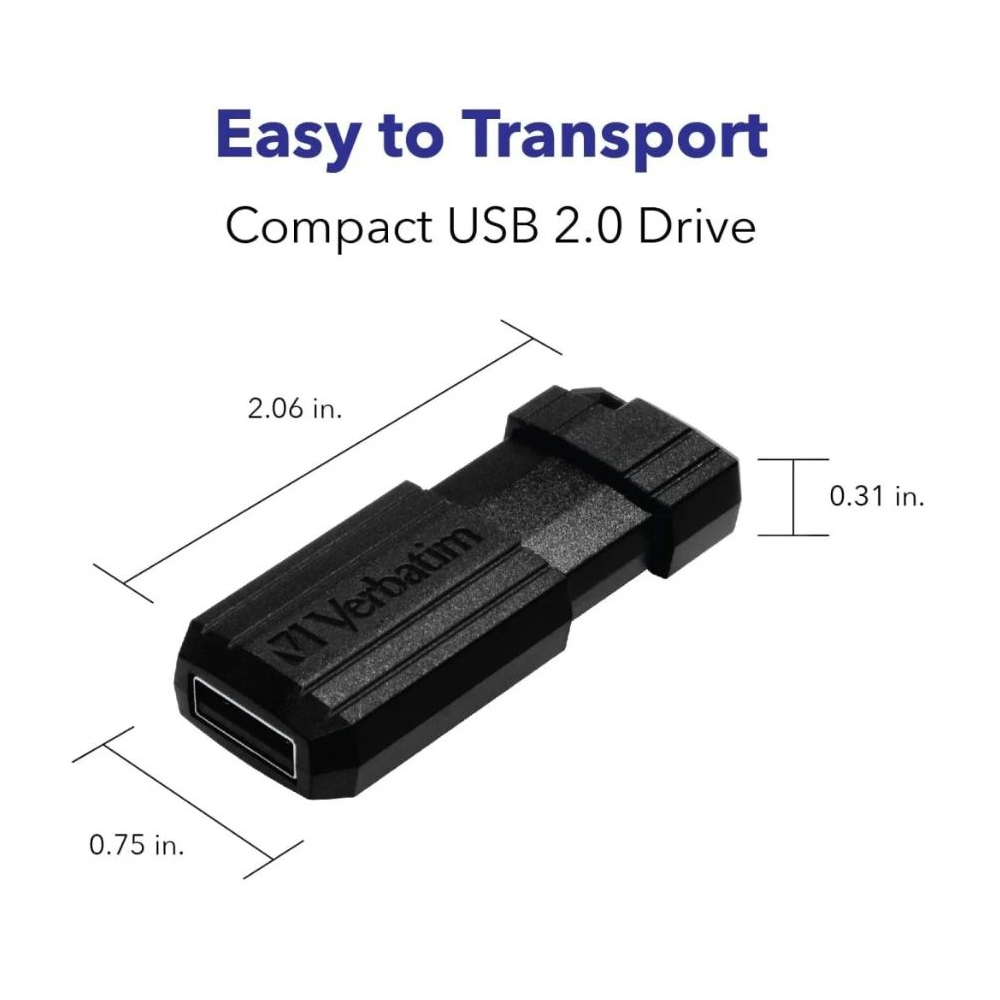 Immagine di MEMORIA USB 64GB 2.0 VERBATIM 49065
