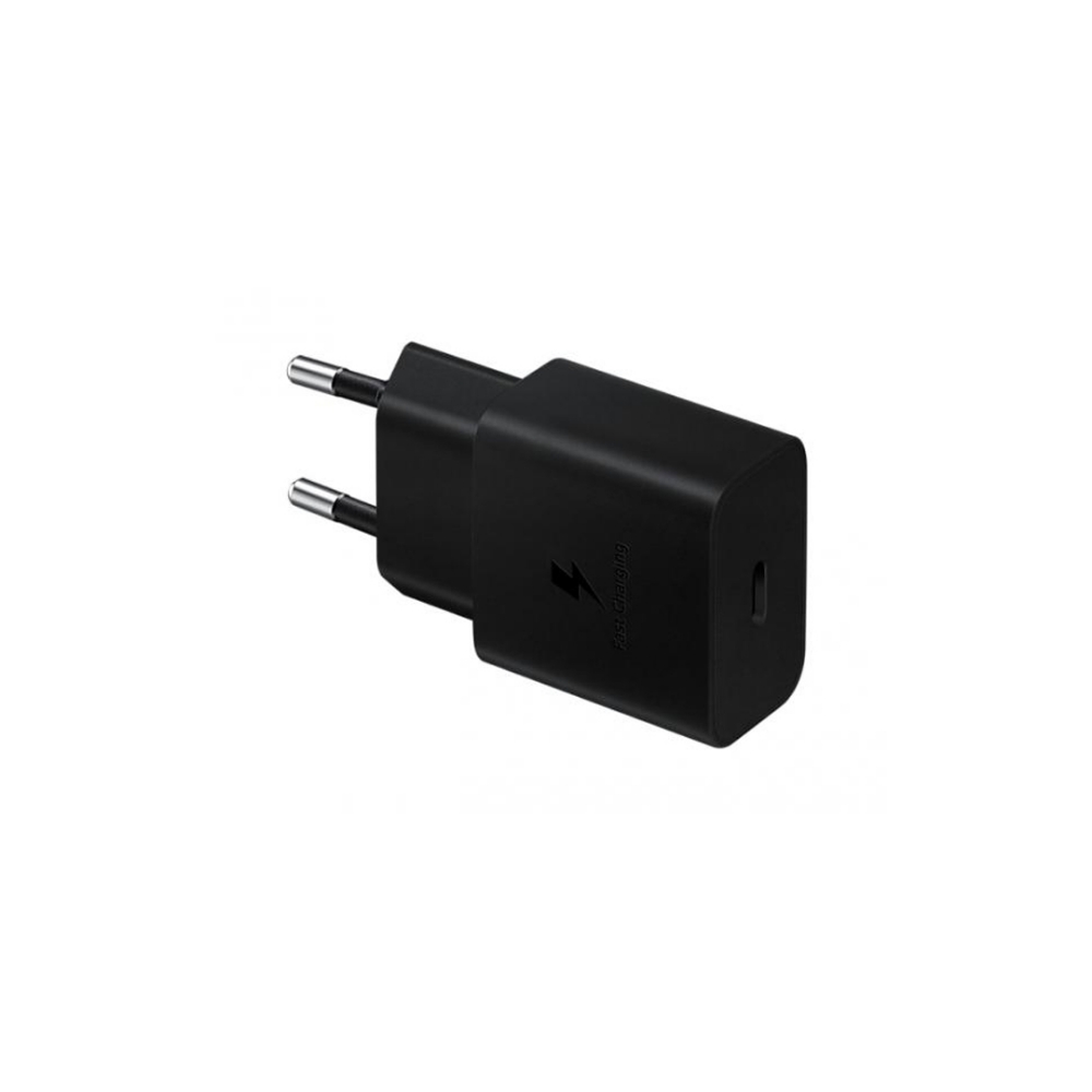 Immagine di CARICABATTERIA DA RETE SAMSUNG SUPER FAST CHARGING 15W USB-C EP-T1510XBEGEU + CAVO TYPE-C BLACK